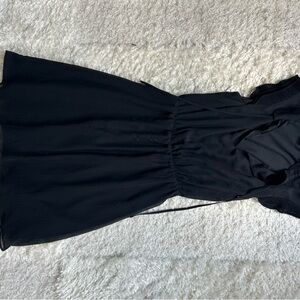 H&M Black Sleeveless V-Neck Mini Sundress